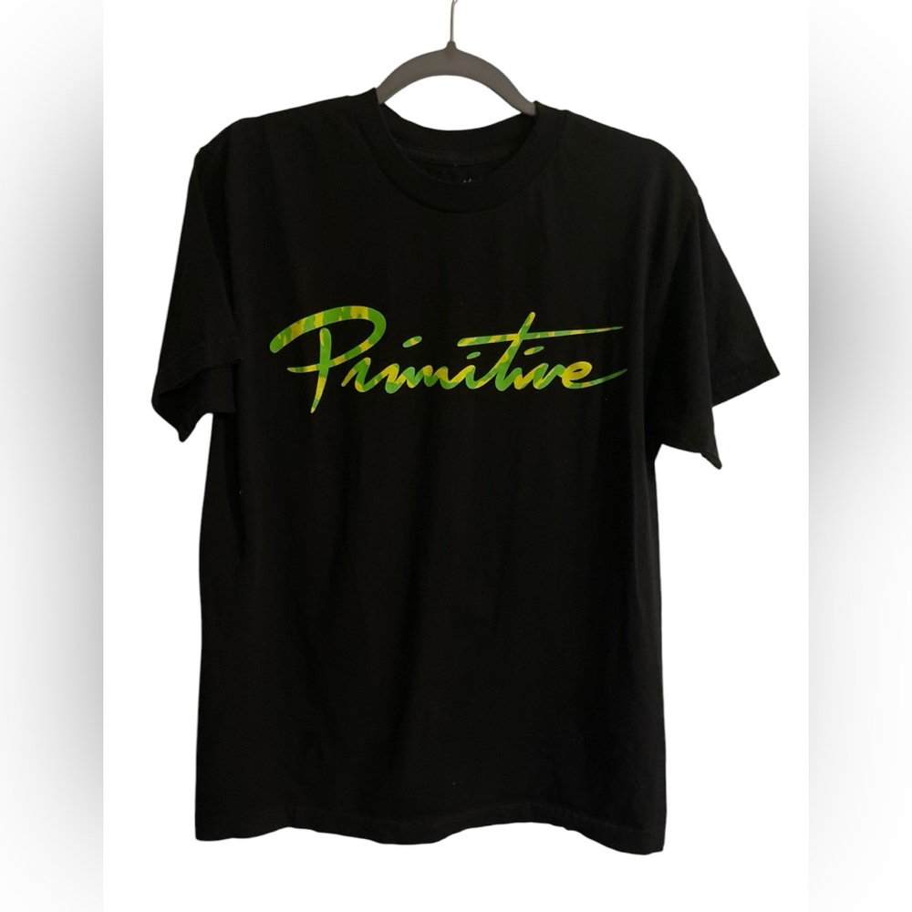 Primitive Black and Green Short Sleeve Tee